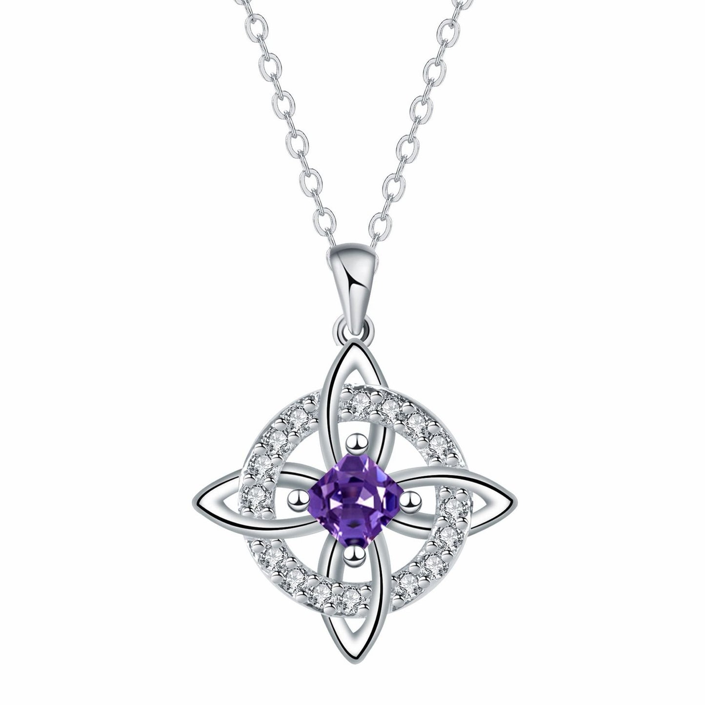 Mystical Birthstone Witches Knot Necklace – 🔮💞Protect Your Loved Ones
