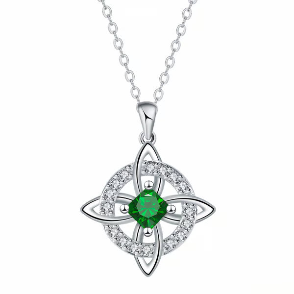 Mystical Birthstone Witches Knot Necklace – 🔮💞Protect Your Loved Ones