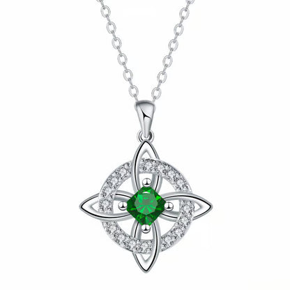 Mystical Birthstone Witches Knot Necklace – 🔮💞Protect Your Loved Ones