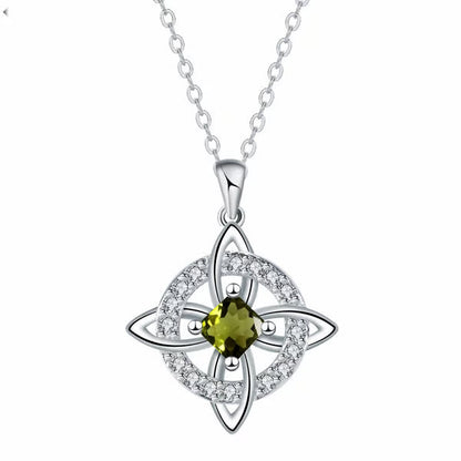 Mystical Birthstone Witches Knot Necklace – 🔮💞Protect Your Loved Ones