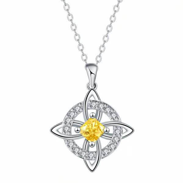 Mystical Birthstone Witches Knot Necklace – 🔮💞Protect Your Loved Ones