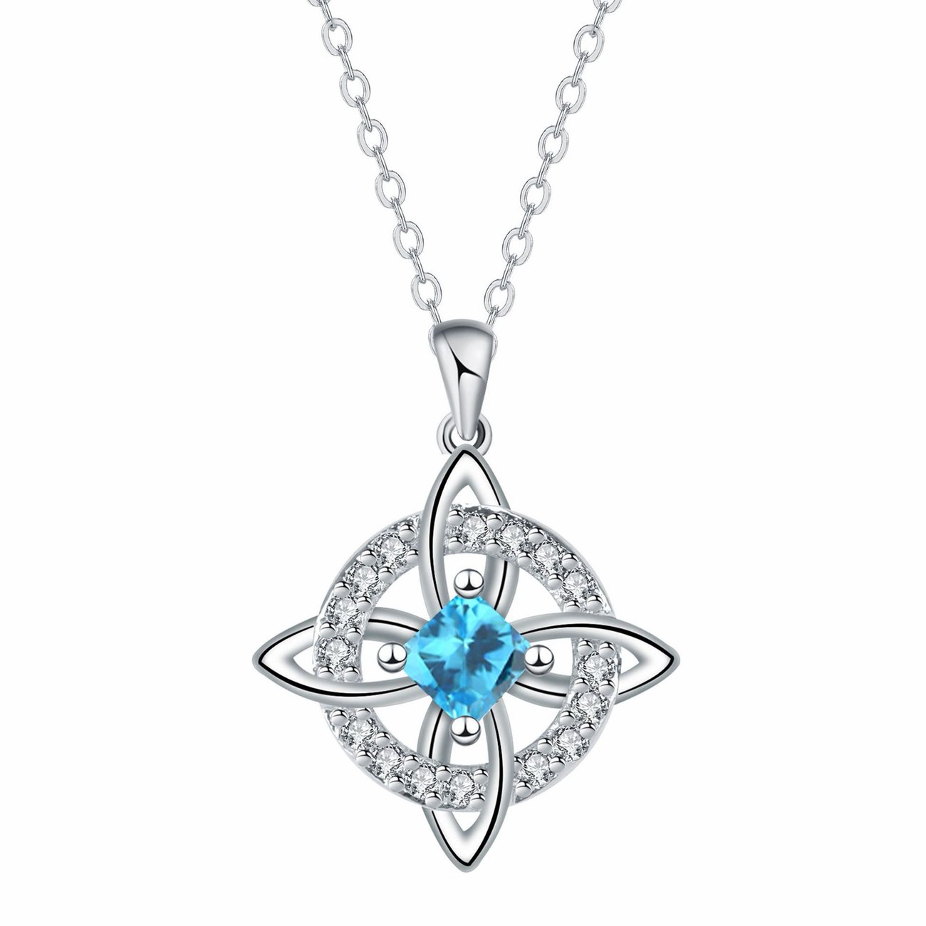Mystical Birthstone Witches Knot Necklace – 🔮💞Protect Your Loved Ones