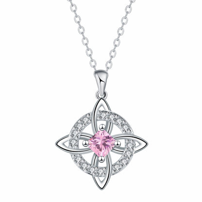 Mystical Birthstone Witches Knot Necklace – 🔮💞Protect Your Loved Ones